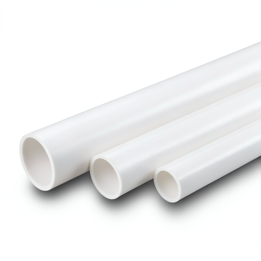 أنابيب UPVC مقاس 0.75 أنش سمك 1.52 مم SDR 26 قطر خارجي 26.67 مم أبيض