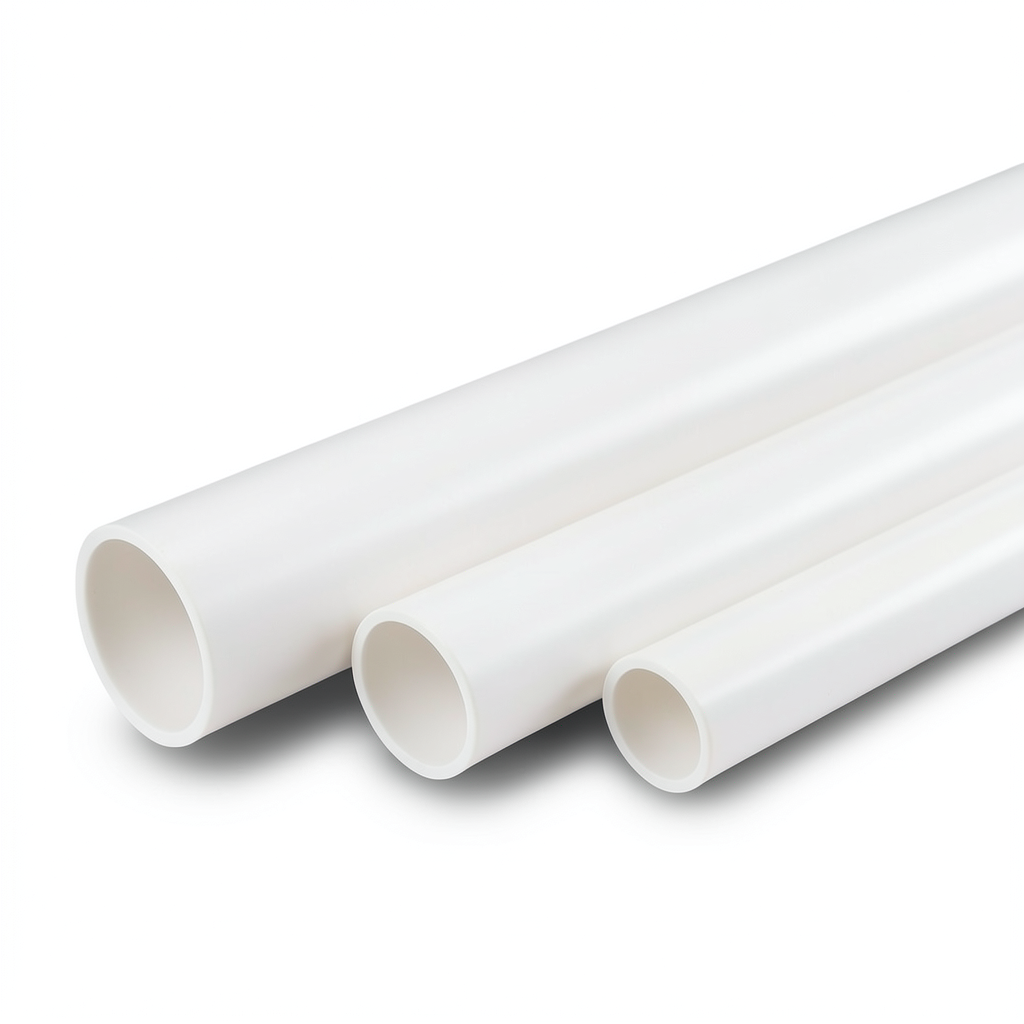 أنابيب UPVC مقاس 1.25 أنش سمك 2 مم SDR 21 القطر الخارجي 42.16 مم أبيض