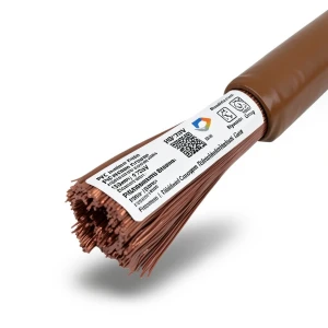 سلك كهرباء نحاس شعر عزل PVC، مساحة مقطع 150 mm2، 450/750 فولت، بني | مجموعة كابلات الرياض