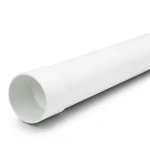 أنابيب UPVC كلاس 4 مقاس 125 mm سماكة 6.4 mm لون أبيض