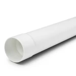 مواسير بلاستيك UPVC ضغط 10 بار مقاس 140 مم سمك 7.2 مم لون أبيض