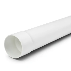 مواسير بلاستيك UPVC ضغط 10 بار مقاس 140 مم سمك 7.2 مم لون أبيض
