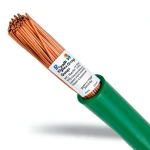 لفة سلك نحاس مفرد عازل PVC، مقاس 35 مم2، جهد 450/750 فولت، لون أخضر | مجموعة كابلات الرياض