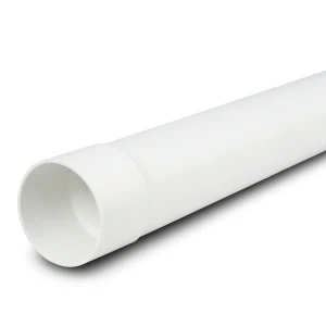 UPVC Plastic Pipe PN 10 Bar Size 250 mm Thickness 13.3 mm White Color