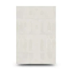 Italian Wallpaper Pale Beige Color Modern Design, Size 10m x 1.06m, Model 81737