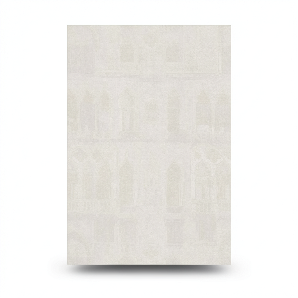 Italian Wallpaper Pale Beige Color Modern Design, Size 10m x 1.06m, Model 81737