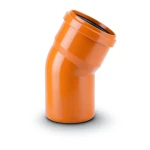 UPVC Elbow 30° Chanal Size 110 mm Orange Color