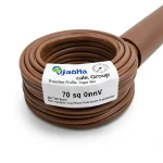 سلك نحاس شعر عزل PVC، مقاس 70 mm2، 450/750 فولت، بني | مجموعة كابلات الرياض