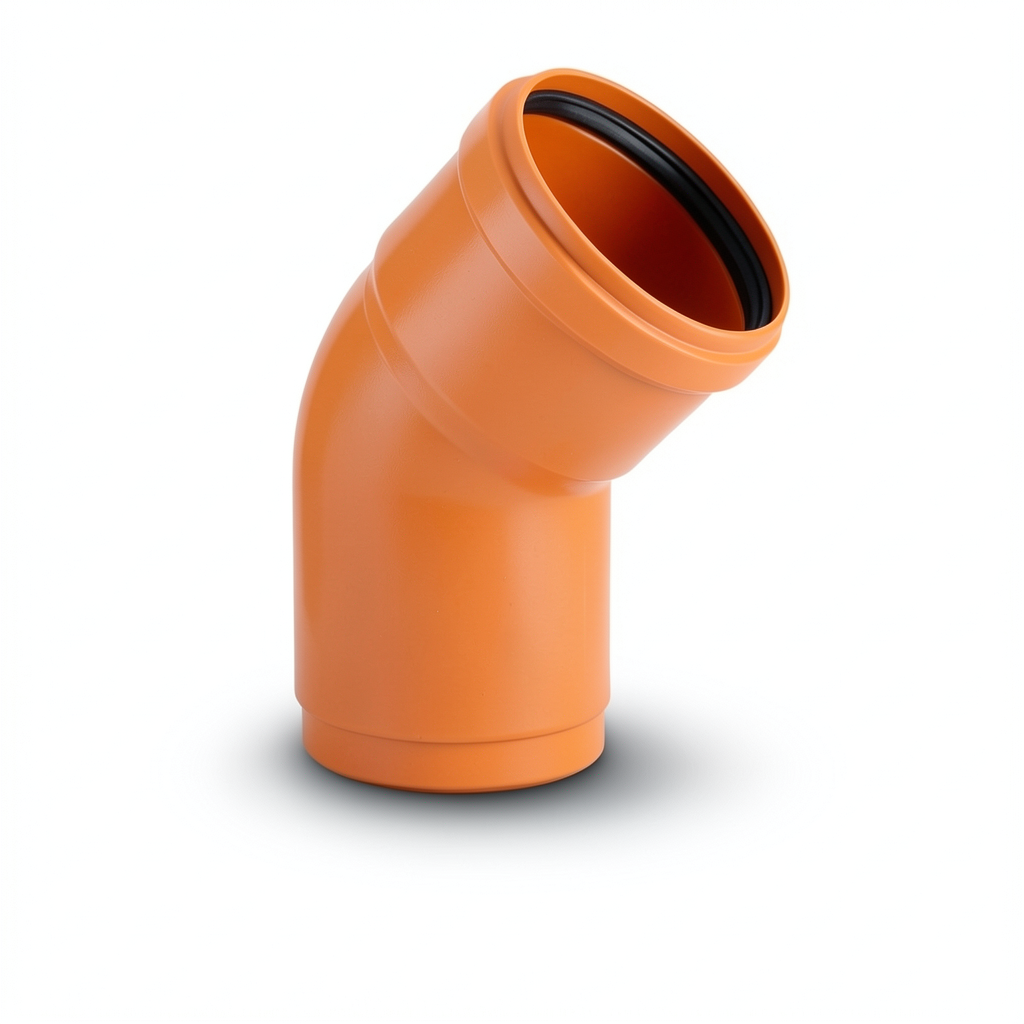 UPVC Elbow 45° Chanal Size 50 mm Orange Color