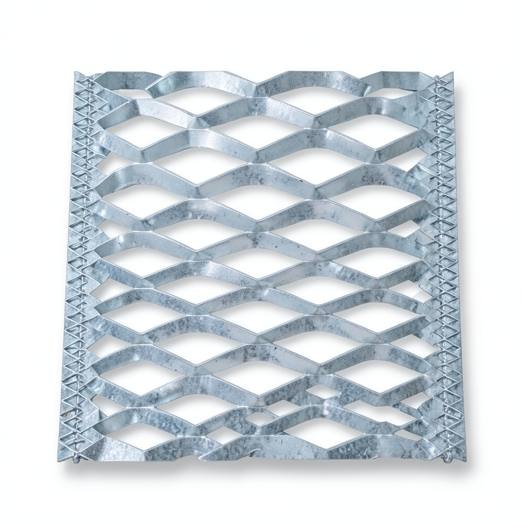 Galvanized Steel Expanded Metal Mesh Thickness 2 mm Width 1.22 M Length 5 M