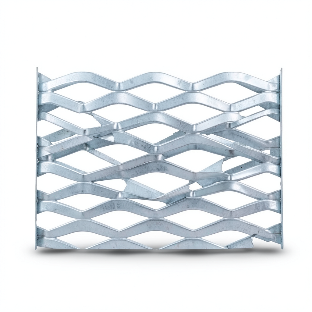 Galvanized Steel Expanded Metal Mesh Thickness 2 mm Width 1.22 M Length 4 meter