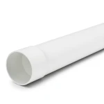 مواسير بلاستيك UPVC ضغط 10 بار مقاس 140 مم سمك 7.2 مم لون أبيض