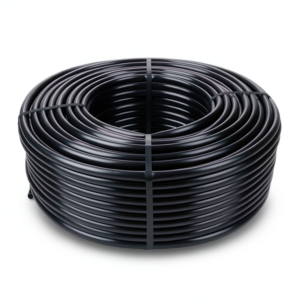 HDPE Coil Pipe Pressure 16 Bar PE 100, 20 mm OD, 1.9 mm Thickness, Black