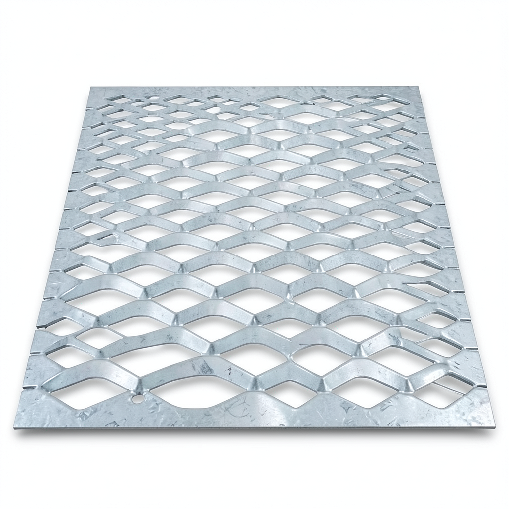 Galvanized Steel Expanded Metal Mesh Thickness 2 mm Width 1.22 m Length 7 m