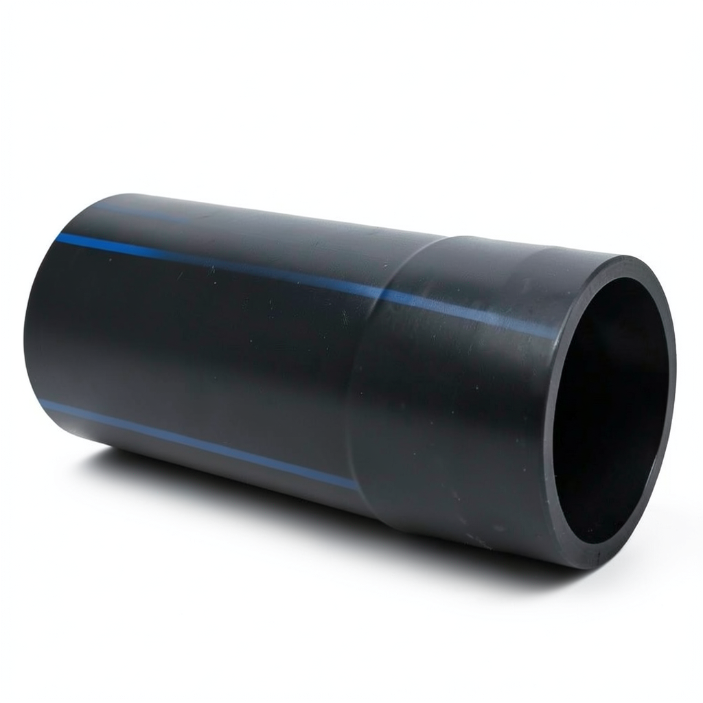 أنابيب HDPE ضغط 12.5 بار PE 100، قطر خارجي 710 مم، سمك 52.2 مم، أسود