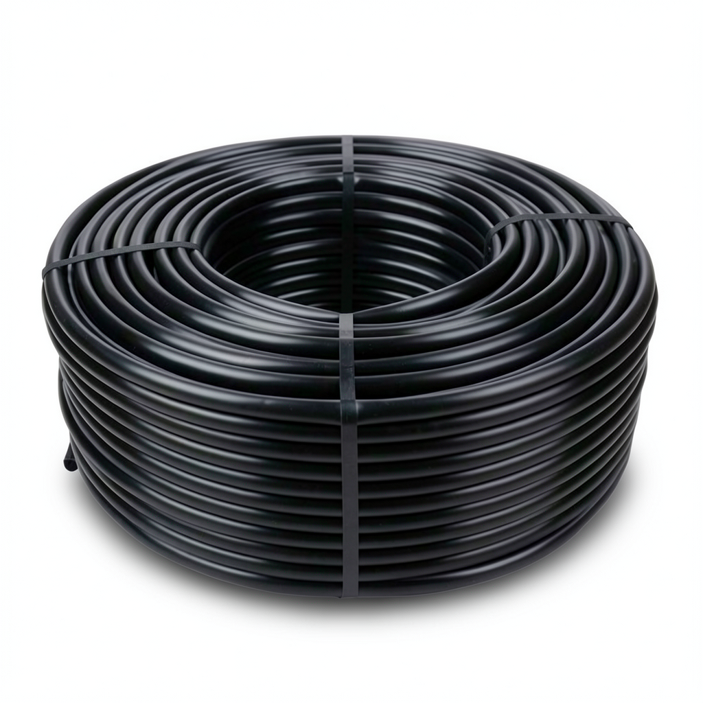 لفة أنابيب HDPE ضغط 20 بار PE 100 قطر 32 ملي SDR 9 لون أسود