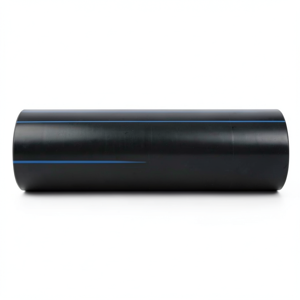 مواسير HDPE ضغط اسمي 6.3 بار PE 100 قطر خارجي 800 مم سمك 30.6 مم SDR 26 لون أسود