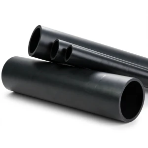 أنابيب بلاستيك HDPE ضغط اسمي 6.3 بار PE 100، قطر خارجي 1200 مم SDR 26، أسود