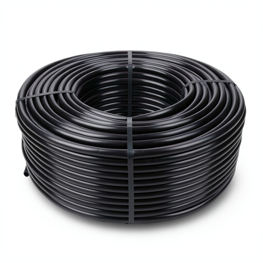 HDPE Coil Pipe Pressure 16 Bar PE 100, 20 mm OD, 1.9 mm Thickness, Black