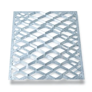 Galvanized Steel Expanded Metal Mesh Thickness 2.7 mm Width 1.22 M Length 1 M