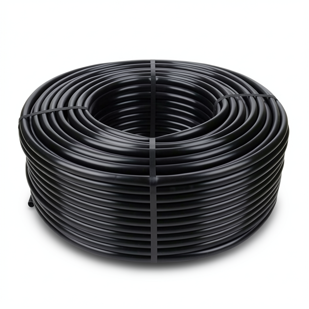 HDPE Coil Pipe Pressure 20 Bar PE 100 Size 32 mm SDR 9 Black Color