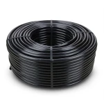 لفة أنابيب HDPE ضغط 20 بار PE 100، قطر خارجي 90 مم، SDR 9، أسود