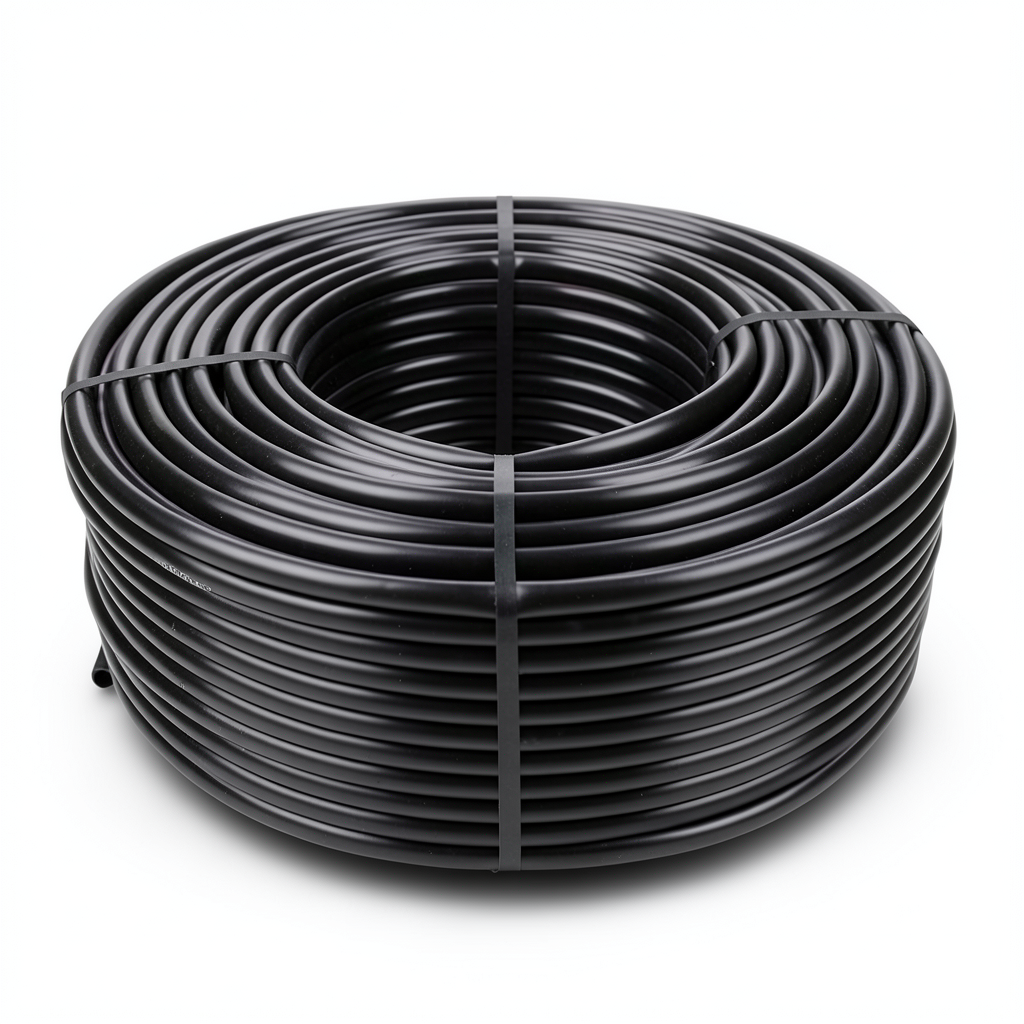 HDPE Coil Pipe Pressure 10 Bar PE 100 Size 32 mm Thickness 1.9 mm Black