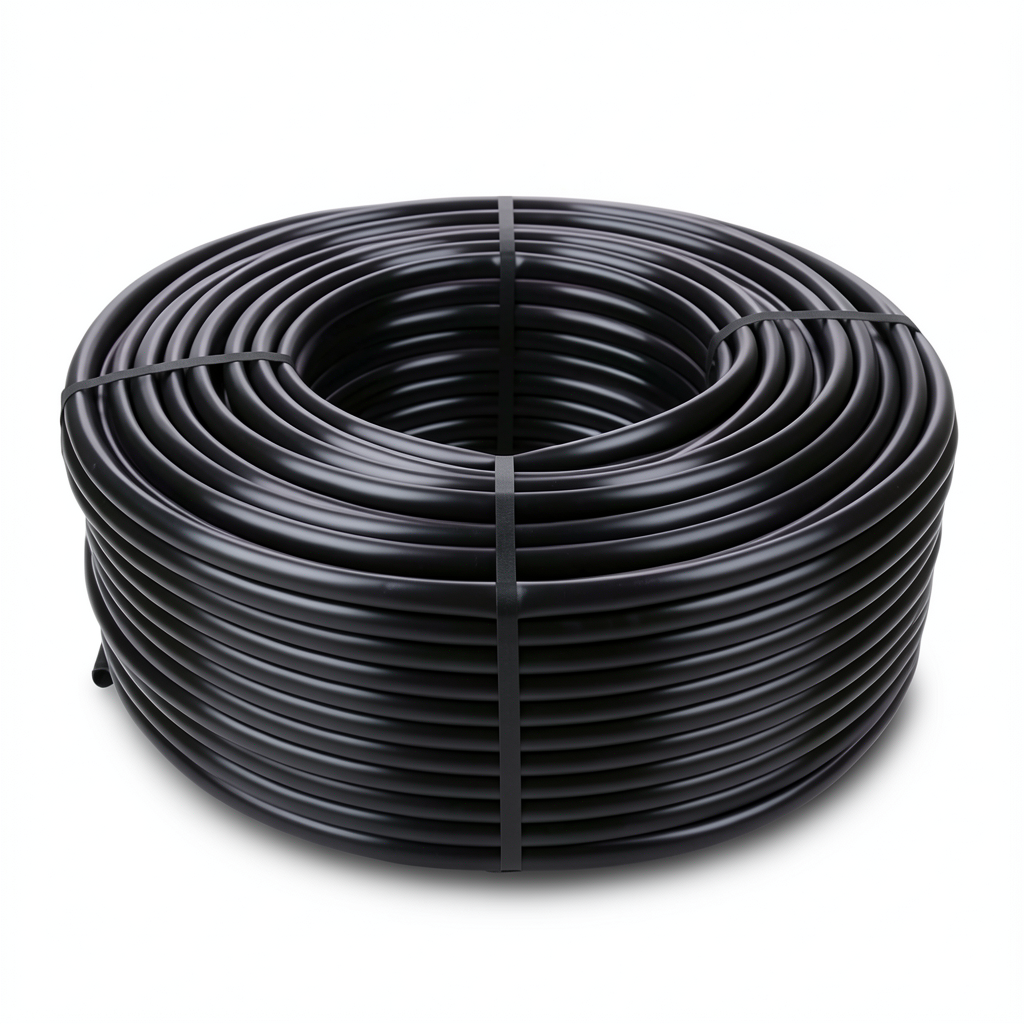 لفة أنابيب بلاستيك HDPE ضغط 10 بار PE 100 قطر خارجي 40 مم سمك 2.4 مم لون أسود