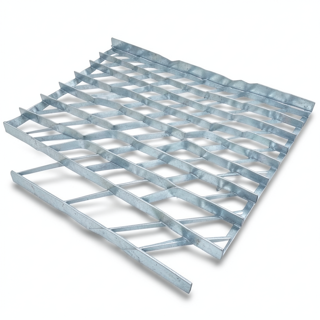 Galvanized Steel Expanded Metal Mesh Thickness 2.7 mm Width 1.22 M Length 1 M