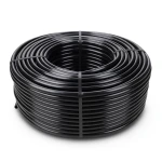 HDPE Plastic Coil Pipe Nominal Pressure 16 Bar PE 100, 50 mm Diameter SDR 33 Black
