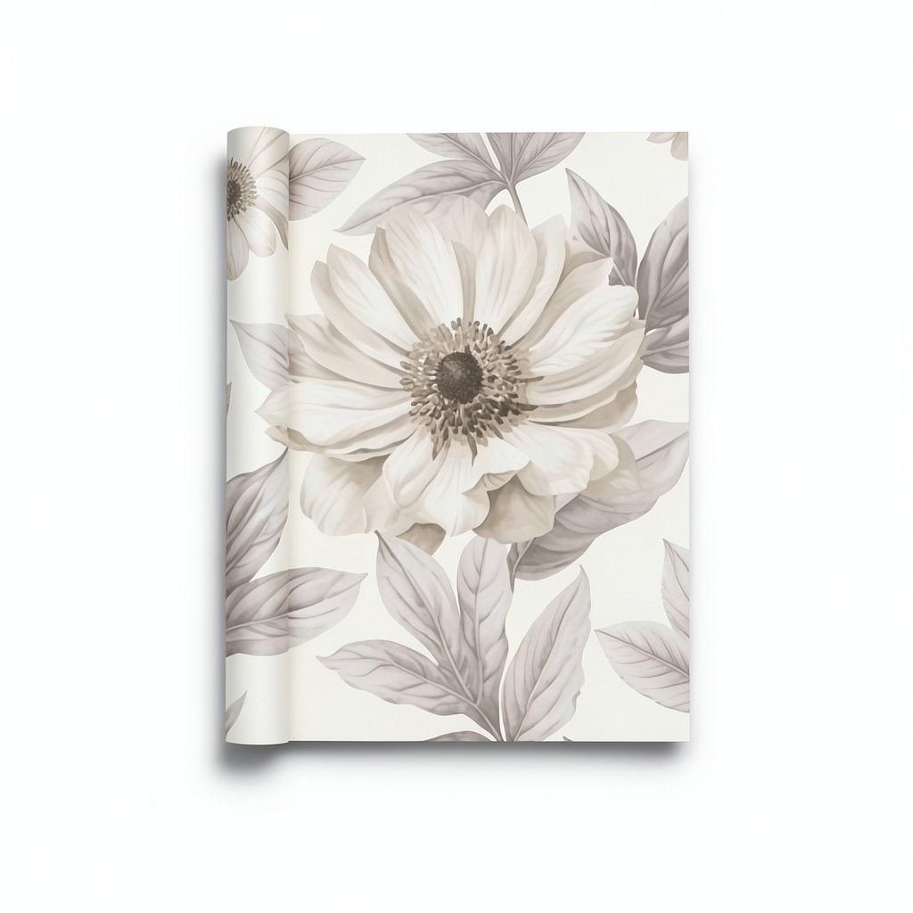 American Wallpaper Floral Design 10m x 0.53m Beige, Model ht70008
