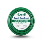 لفة سلك كهرباء نحاس شعر مفرد معزول PVC، مقاس 16mm، 450/750 فولت، لون أخضر | مجموعة كابلات الرياض