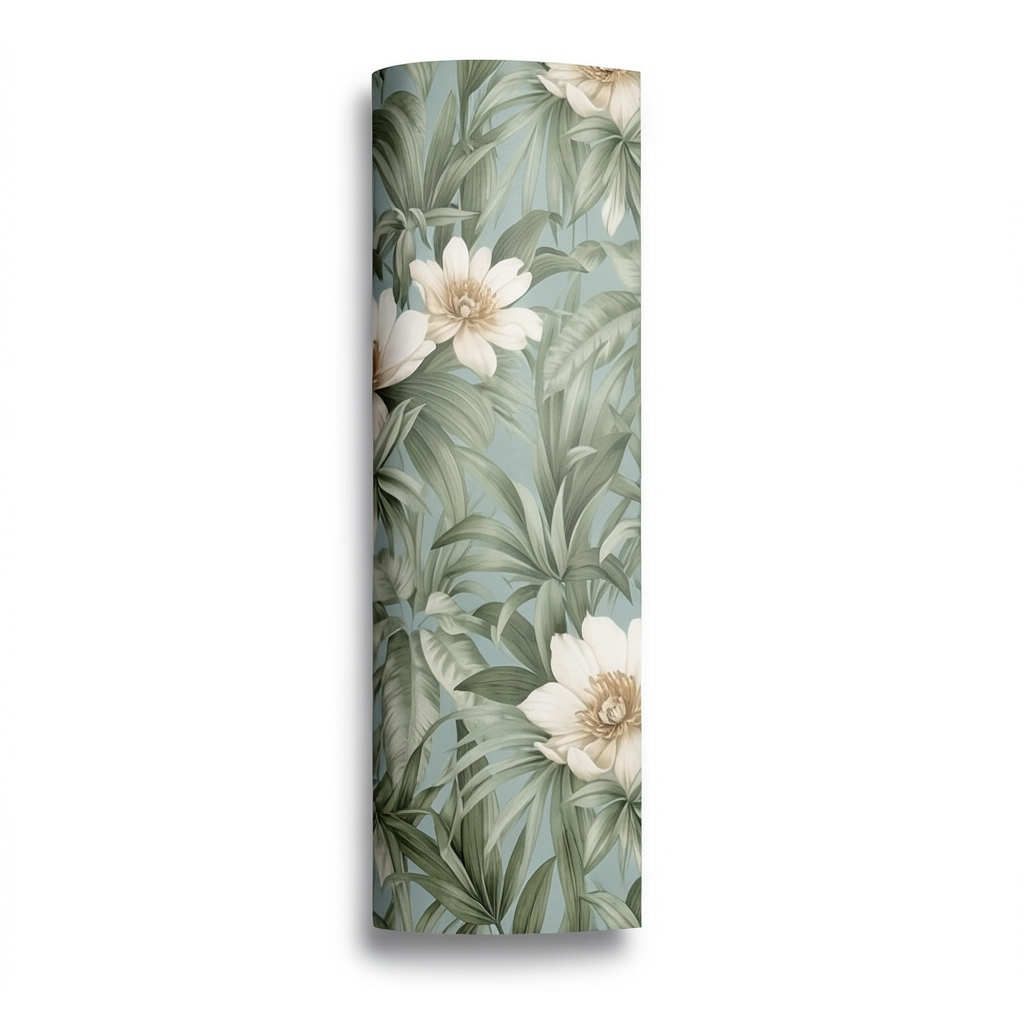 Wall Decoration Floral Design 10m x 0.53m Green, Model ht70202