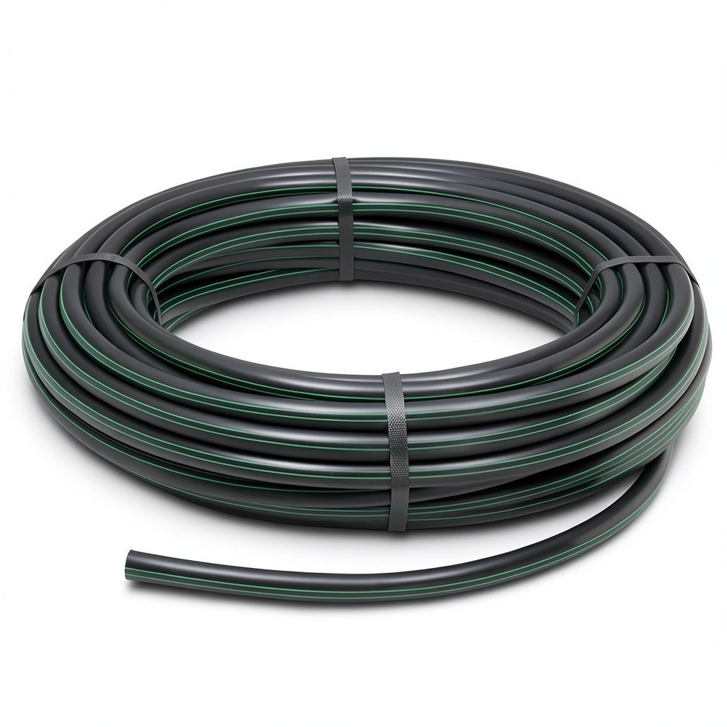 HDPE Coil Pipe Pressure 15.7 Bar PE 63 Size 16 mm SDR 6 Black