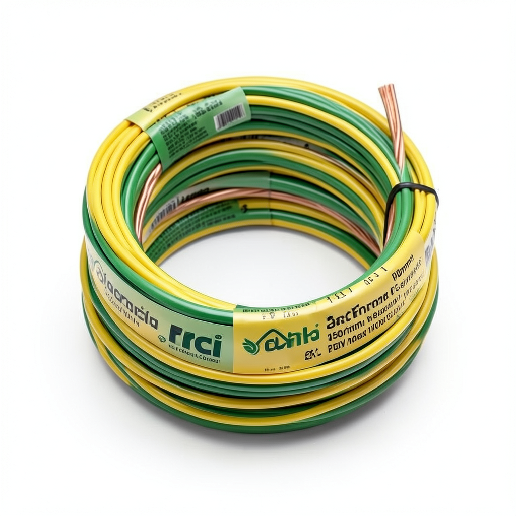 Flexible Copper Earthing Electrical Wire 150mm2 450/750V PVC Insulation Yellow/Green | Riyadh Cables Group