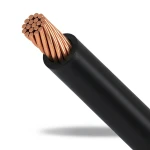 لفة سلك كهرباء نحاس مجدول 25 مم 450/750 فولت، عزل PVC لون اسود
