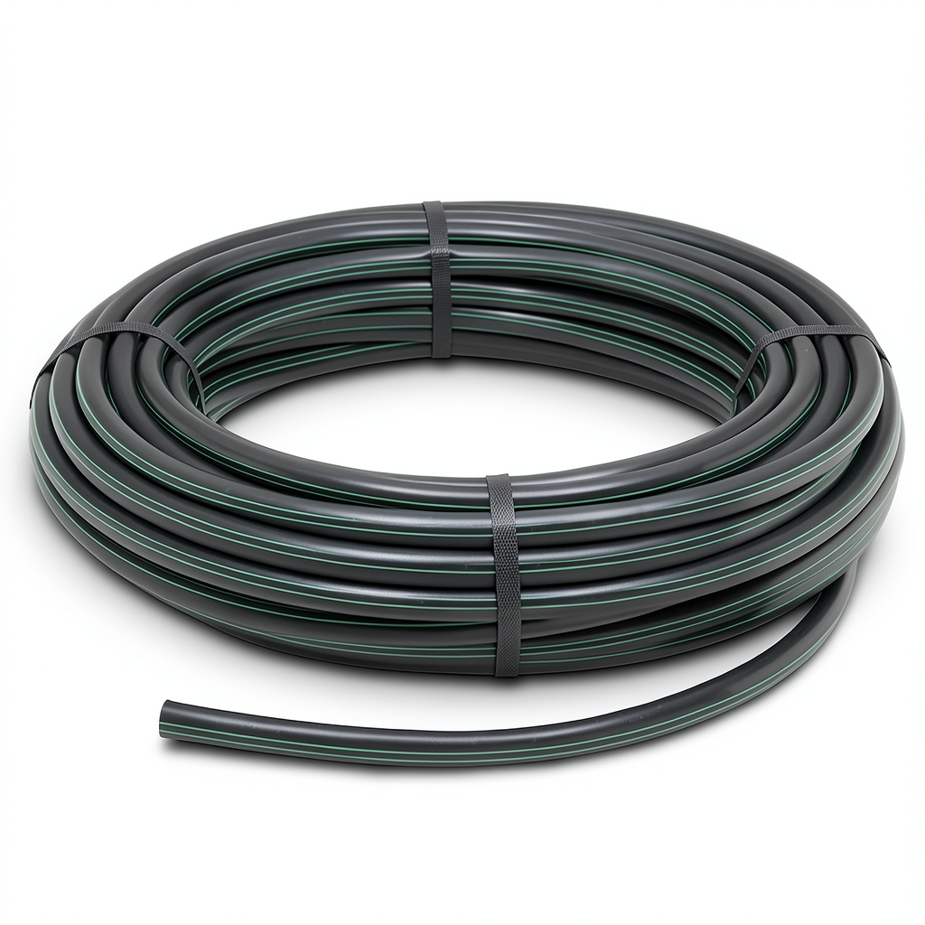 HDPE Coil Pipe Pressure 15.7 Bar PE 63 Size OD 40 mm SDR 6 Black