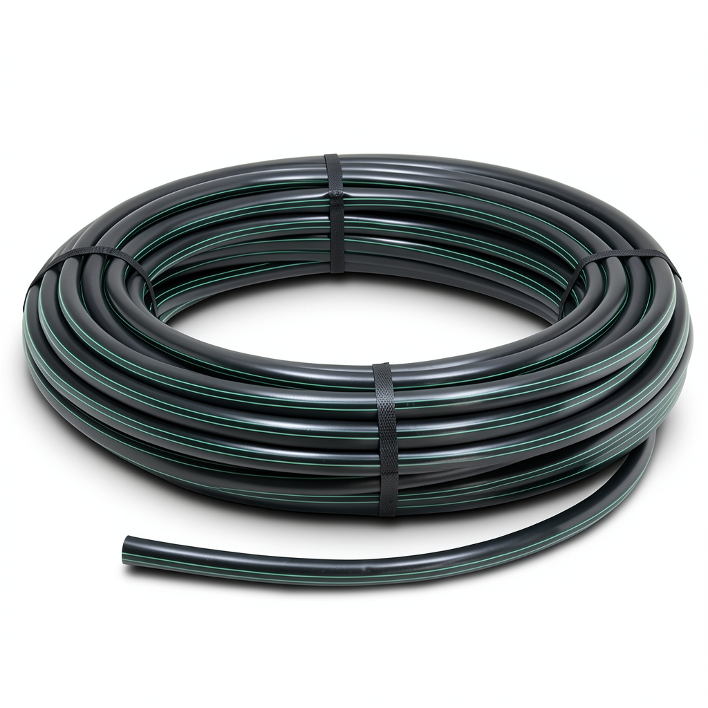 HDPE Polyethylene Coil Pipe Nominal Pressure 15.7 Bar PE 63 OD 50 mm SDR 6 Black