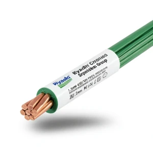 Copper Stranded Wire 1.5mm 450/750V PVC Insulation Green | Riyadh Cables Group