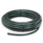 لفة أنابيب HDPE ضغط 15.7 بار PE 63 قطر خارجي 20 مم SDR 6 أسود مع خطوط خضراء