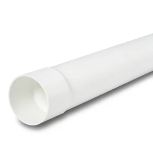 UPVC Plastic Pipe PN 10 Bar Size 140 mm Thickness 7.2 mm White Color