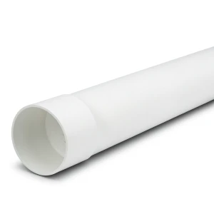 UPVC Pipe PN 10 Bar Size 160 mm Thickness 8.7 mm White Color