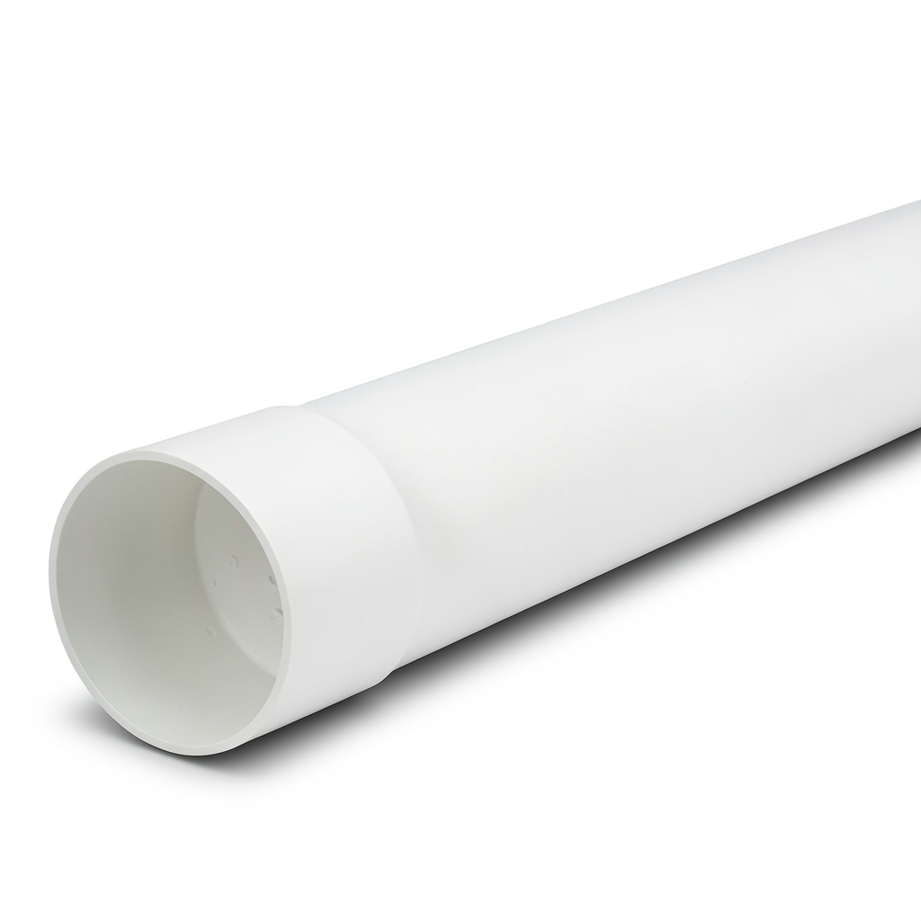 مواسير UPVC ضغط 10 بار مقاس 160 ملم سمك 8.7 ملم لون أبيض