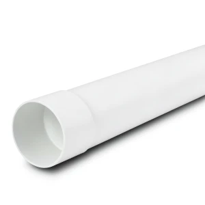 UPVC Plastic Pipe PN 10 Bar Size 200 mm Thickness 10.8 mm White | Almona