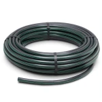لفة أنابيب بلاستيك HDPE ضغط 15.7 بار PE 63 قطر خارجي 110 مم SDR 6 أسود مع خط أخضر