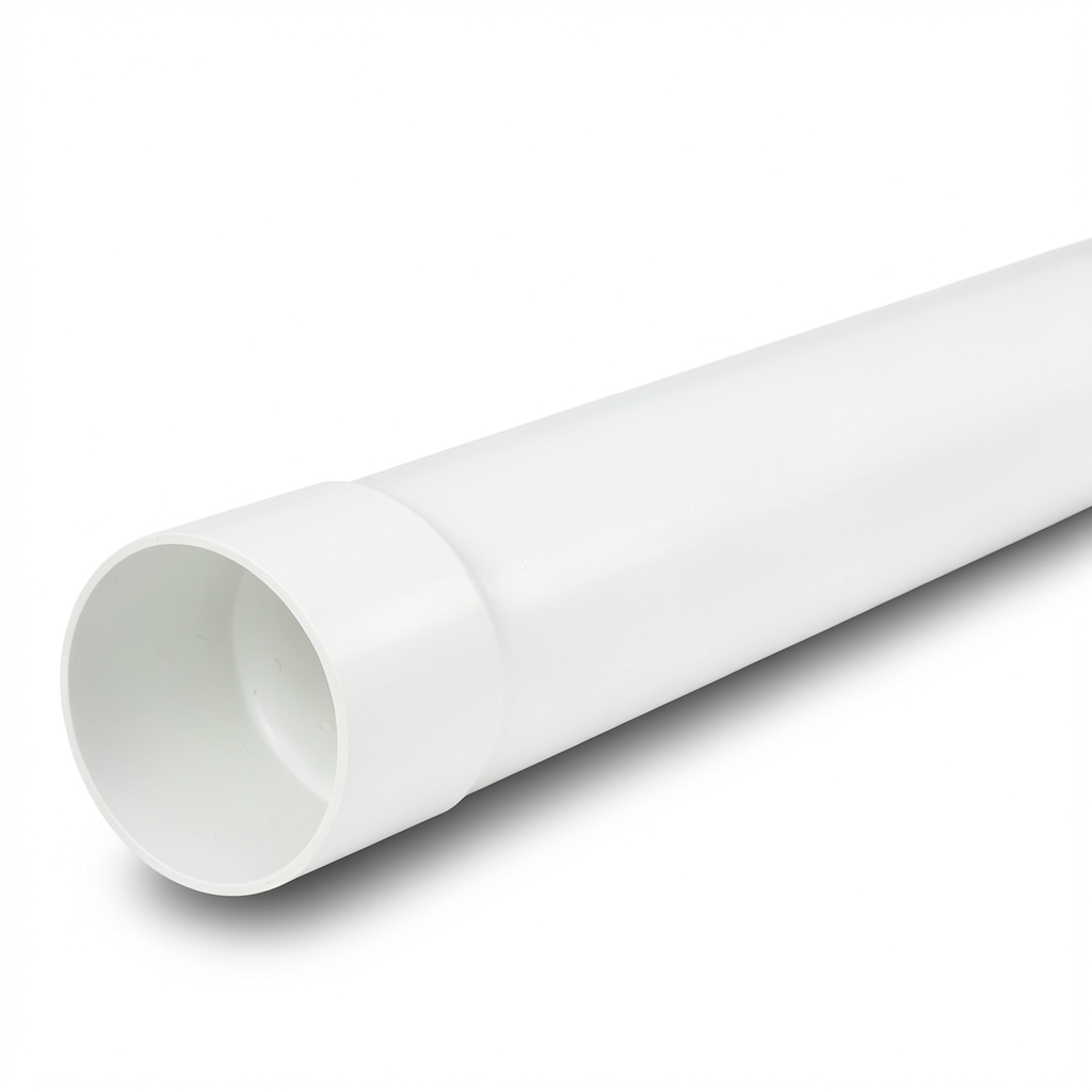 UPVC Plastic Pipe Class 5 Size 40 mm Thickness 3.6 mm White Color