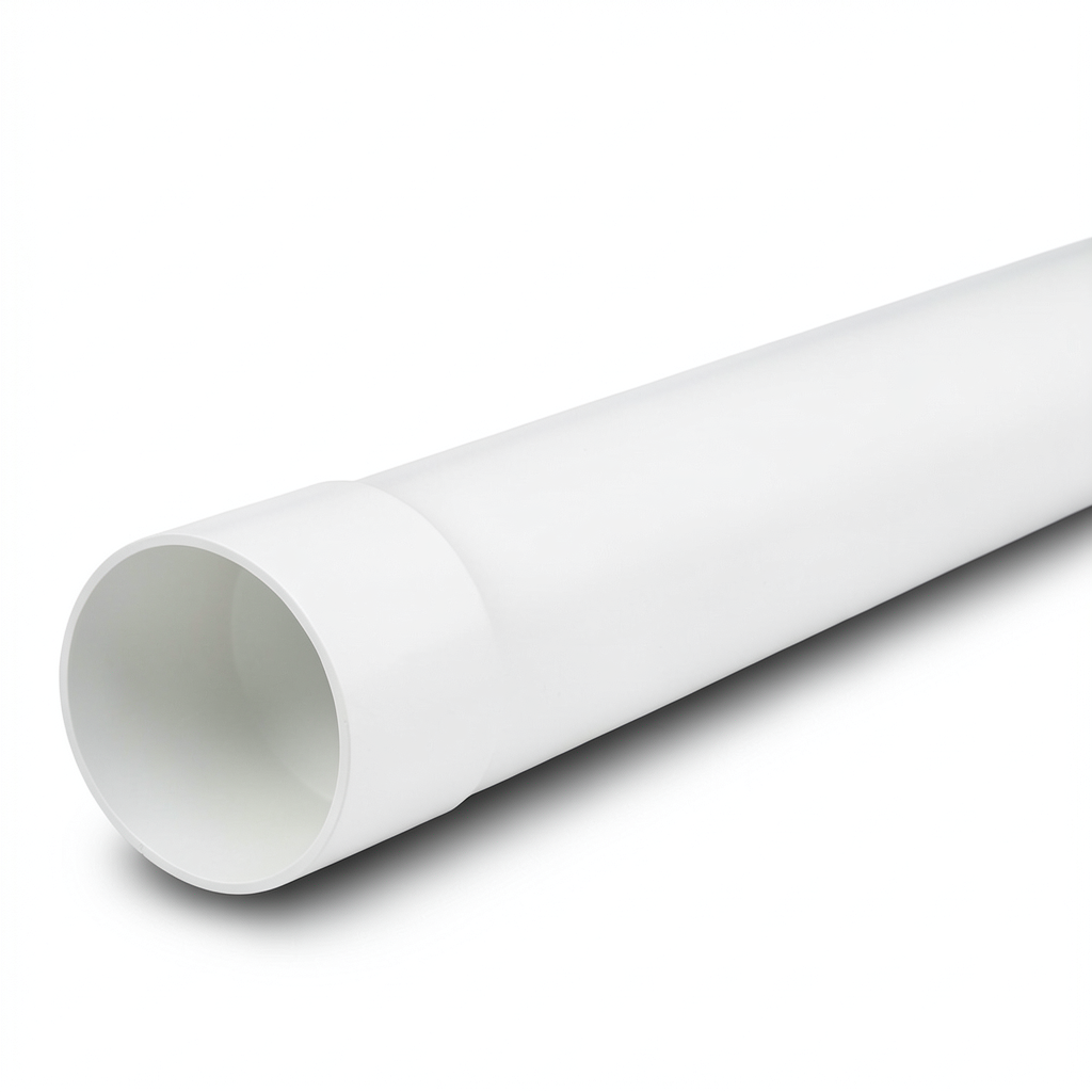 UPVC Plastic Pipe Class 5 Size 63 mm Thickness 5.4 mm White Color