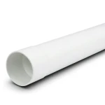 مواسير UPVC كلاس 5 مقاس 75 مم سمك 6.4 مم لون أبيض
