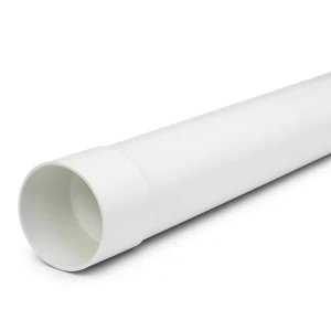 UPVC Plastic Pipe PN 16 Bar Size 125 mm Thickness 9.7 mm White Color