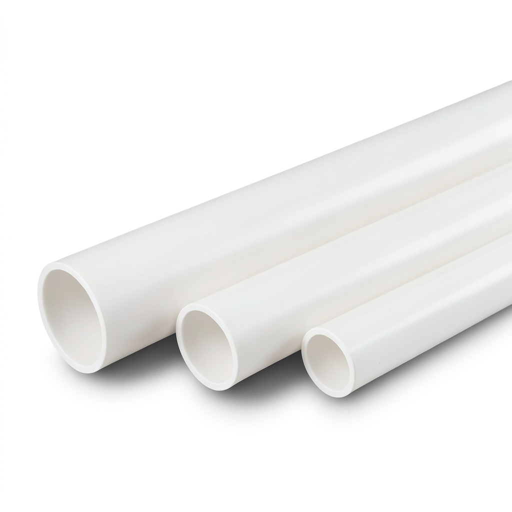 مواسير UPVC مقاس 0.5 أنش سمك 1.57 مم SDR 13.5 لون أبيض